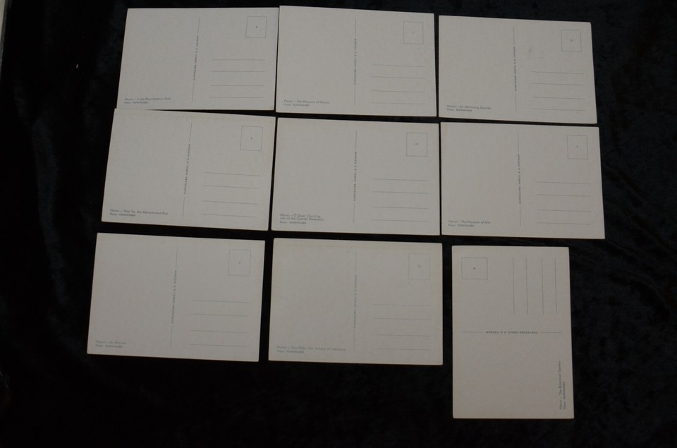 55751 AK 9 Cards Set Hanoi an Old Living Quarter the Museum of Arts