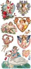 Violette Stickers Victorian Love Valentine's Day Crafts Planner Supply