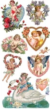 Violette Stickers Victorian Love Valentine's Day  Crafts Planner Supply