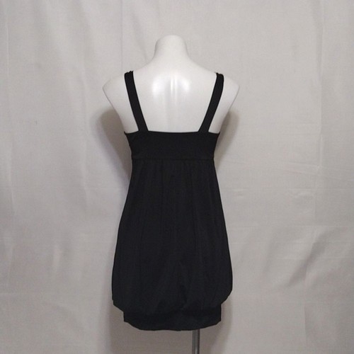 Twentyone USA Made Black Sleeveless Bubble Hem Cocktail Party Mini Dress Small - Picture 8 of 11
