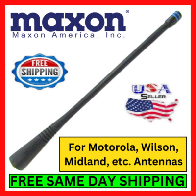 Maxon CA5506B 450-470 MHz 7'' Rubber Duck Injection Molded MX 1/4 Wave Antenna
