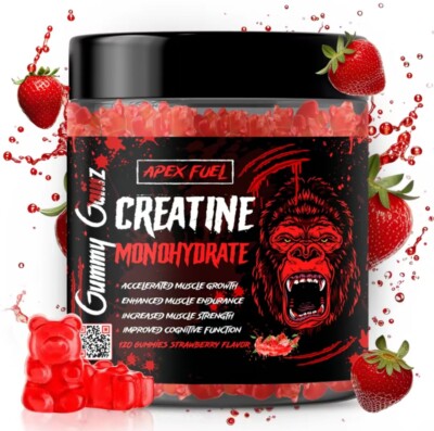 Apex Fuel-Creatine Monohydrate Gummies, Fitness Diet Supplement, Muscle Optimum