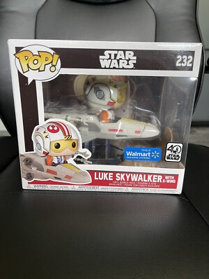 Luke Skywalker with X-Wing - figurine POP 232 POP! Star Wars - Prix & Rareté