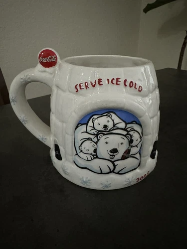 Coca Cola  coffee Mug Igloo Polar Bear Vintage Collectible 2005