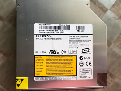 Dell Sony DW-Q58A DW-D56A CD/DVD Burner Player IDE Drive