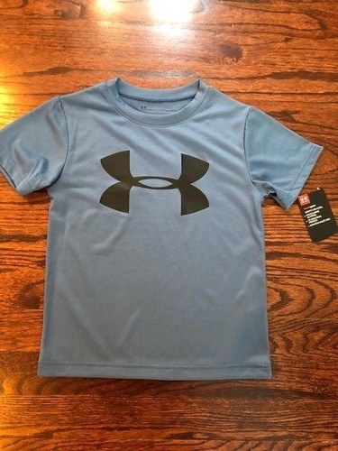 New Under Armour Boy Youth Short Sleeve Tee Heatgear Big Logo Graphic Baseball - Picture 53 of 100
