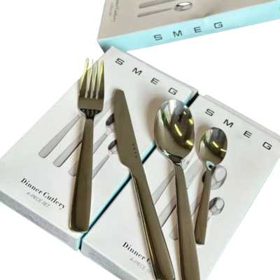 osaruさん専用　SMEG カトラリーセット　4セット SMEG Stainless Steel 4 Piece Cutlery Set European-Style Tableware