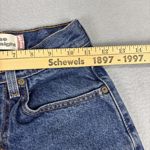 Levi 569 Jeans Youth 10 Slim Loose Fit Straight Leg Boys Blue Denim School Play - Picture 5 of 13