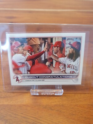 2022 Topps Series 2 Checklist Dugout Congratulations Ohtani L.A. Angels #416