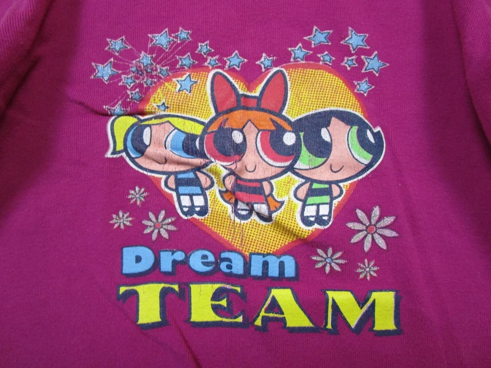 Vintage 2000s Powerpuff Girls T-Shirt Kids (XS) 4/5 Cartoon Network Y2K L/S - Image 3 of 4