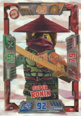 LEGO Ninjago SERIE 2 Sammelkarten - 32 - Super Ronin - Helden Karte