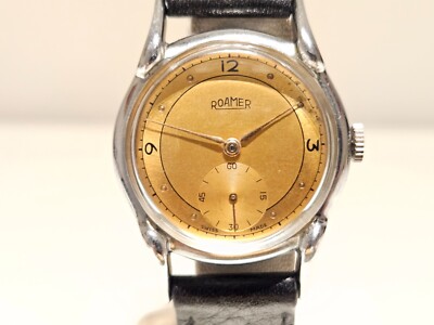 VINTAGE RARE ELEGANT WW2 ERA MEN'S 30.5mm SWISS MECHANICAL WATCH
