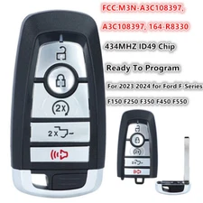 Smart Remote Key Fob M3N-A3C108397 for 2023 2024 Ford F Series F-150 F-250 F-350