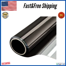 000Papel Para Polarizado Para Autos Efecto Espejo Control De Calor Anti Uv Plata