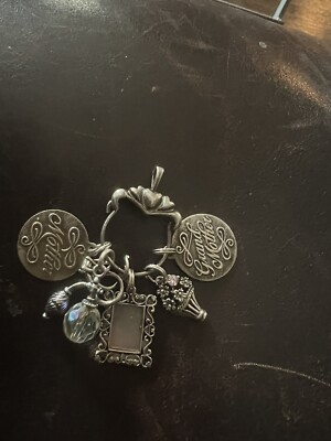 Vintage Sterling Silver Pendant Charm Mother And Grand Mother