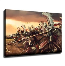 Winged Hussars Kingdom of Poland Cavalry Poster Canvas Picture Printing Wall Art