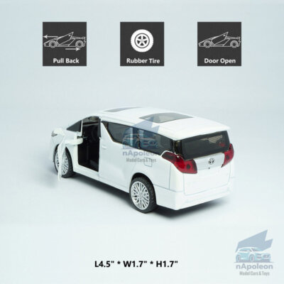 1:43 Toyota Alphard Model Car Diecast Toy Vehicle Collection Kids