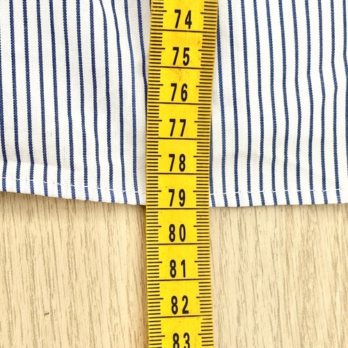 Calvin Klein Steel Slim Fit Dress Shirt Mens Size 39 Blue Striped Button Up New - Picture 10 of 11
