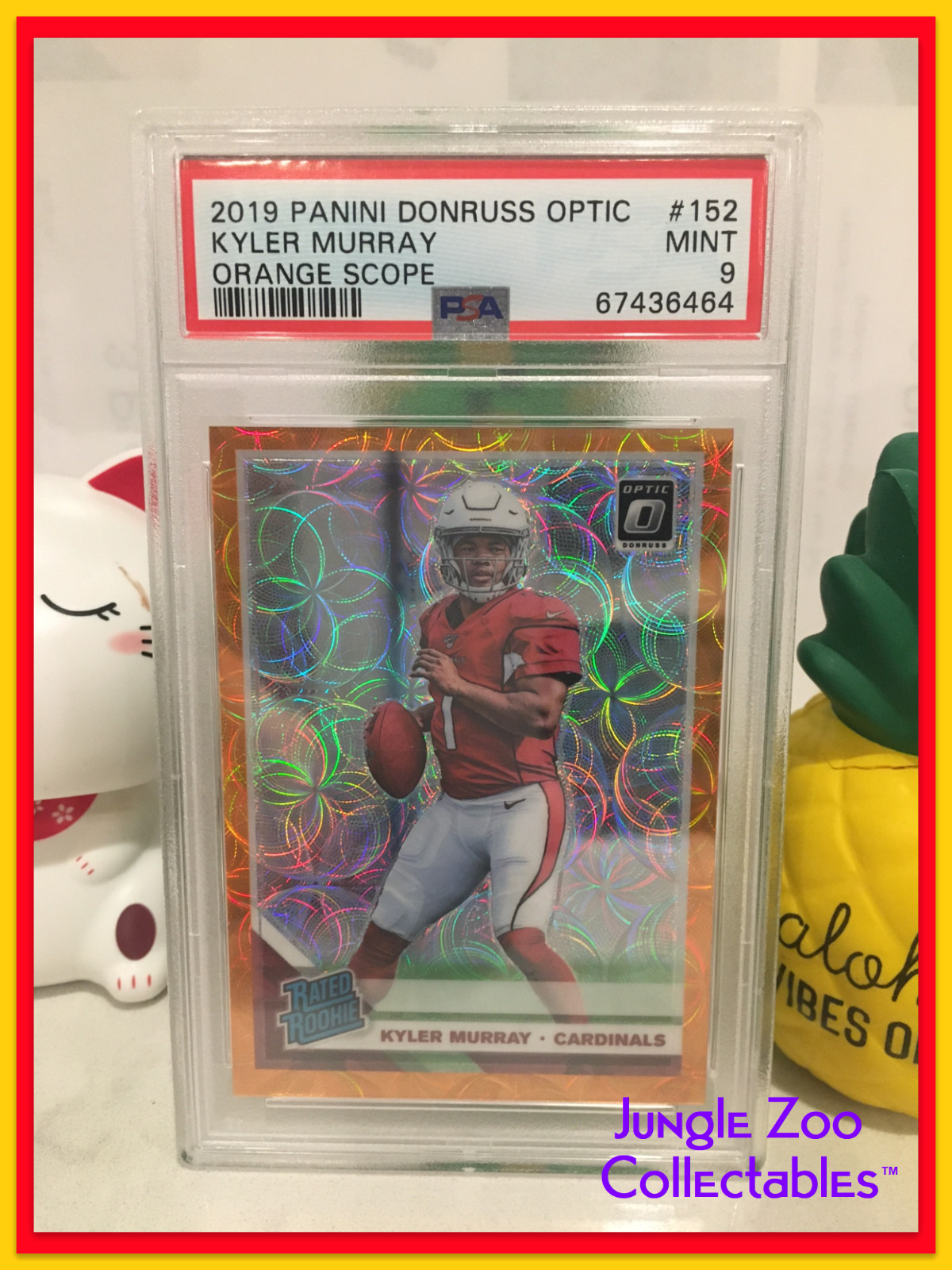 2019 Panini Donruss Optic Kyler Murray RC /79 Orange Scope #152 PSA 9 Mint