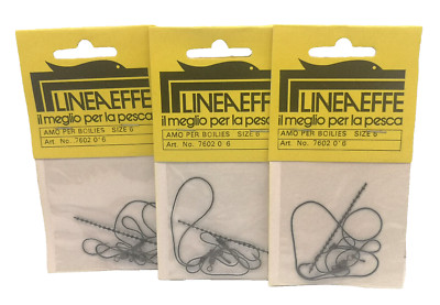LINEAEFFE Art. 7602016 - Boilies Hook - Size 6 - Lot of 3 - FG47