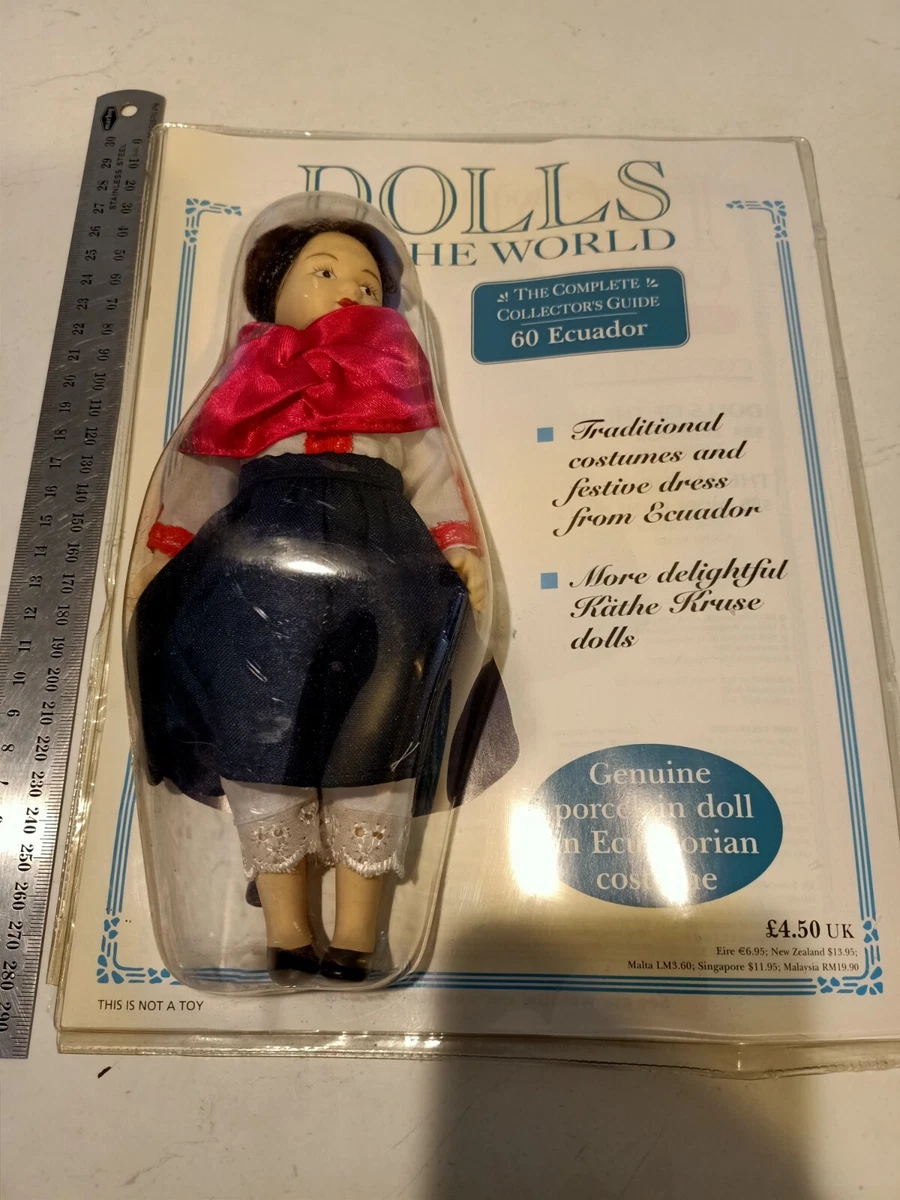 BRAND NEW Porcelain Dolls of the World number 60 Ecuador collectors guide RARE