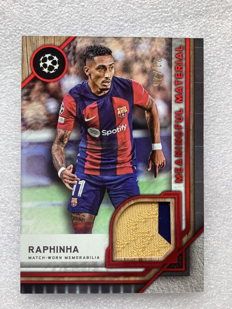 TOPPS MUSEUM 23-24 RAPHINHA FC BARCELONA MATCH WORN PATCH 21