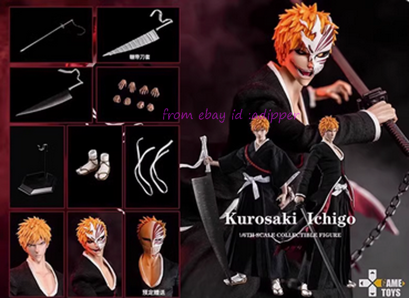 Gametoys Gametoys Gt-001 1/6 Bleach Kurosaki Ichigo Action Figure