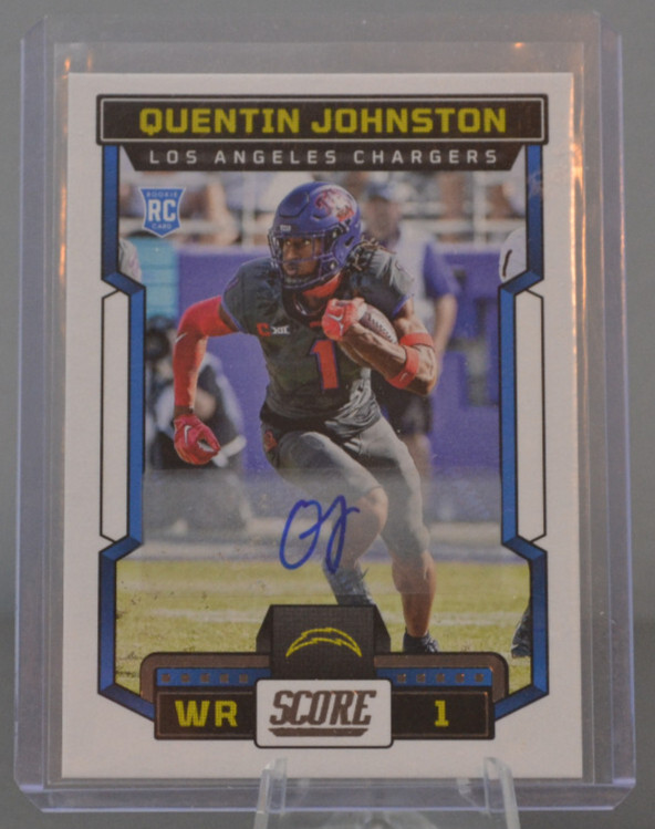 2023 Score - Rookies Quentin Johnston #345 Signatures (AU, RC) LA Chargers