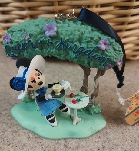 Disney Epcot UK Minnie Mouse Königin des Königreichs Teezeit Ornament Neu mit Etikett