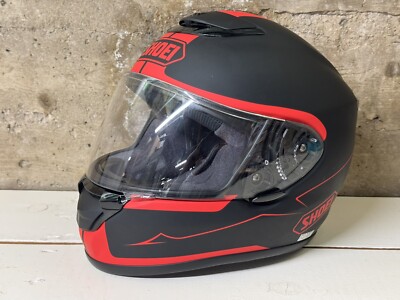 SHOEI QWEST BLOODFLOW TC-1 Motorcycle Helmet Matte Black & Red Size XS 6 5/8-3/4
