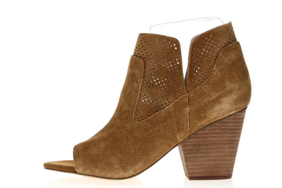 Botín Steven by Steve Madden 249558 para mujer Peep Toe marrón talla 12 mediano Foto 4 de 4