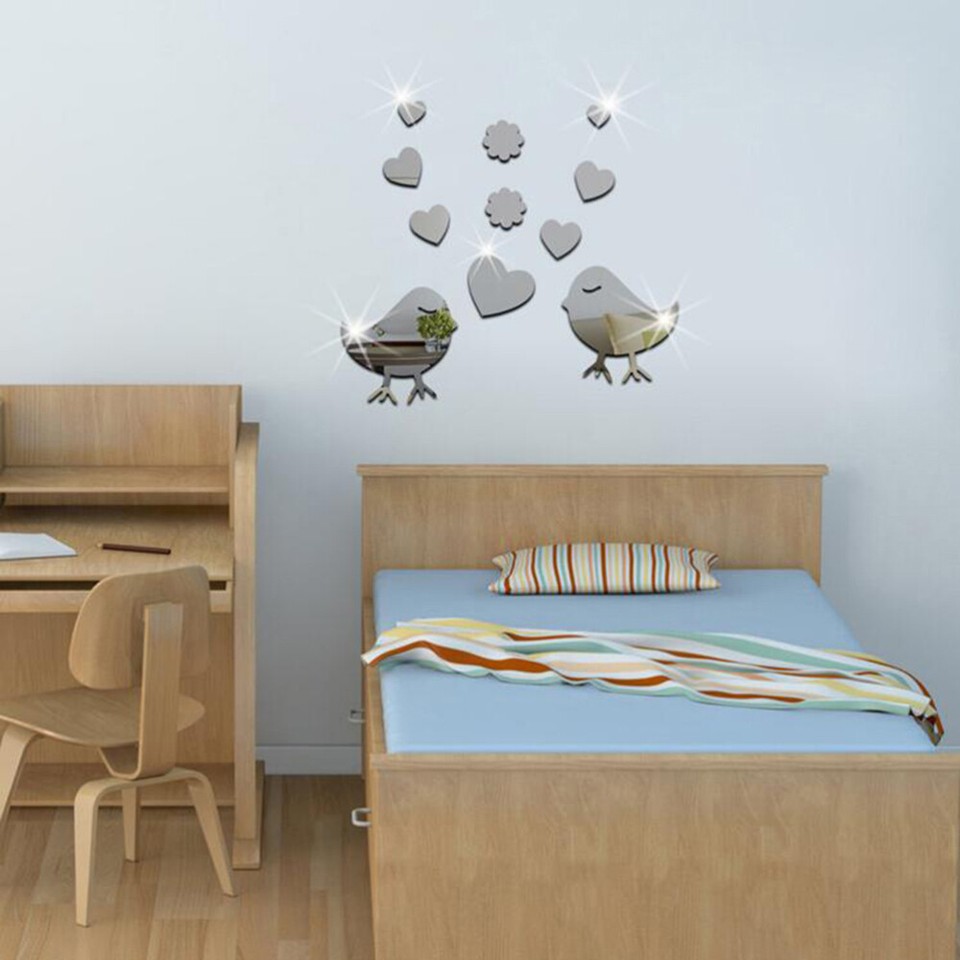 Mirror Surface Wall Sticker Office Decoration Stickers for Kids eBay