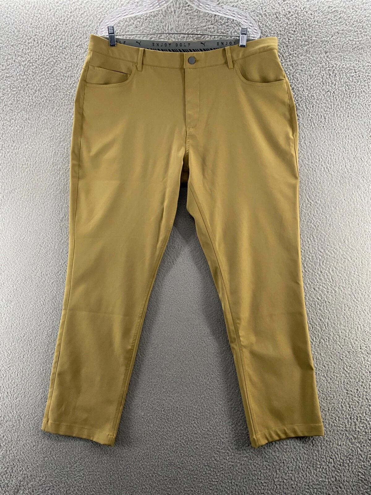 Pantaloni Puma Uomo 40 Marroni Dealer Pantaloni Performance Su Adattamento Wicking 40x30 OTTIME CONDIZIONI