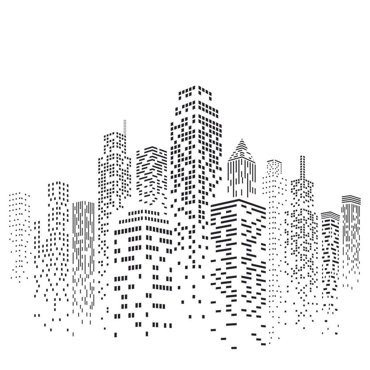 Skyscraper Stencil - Cityscape Skyline City Buildings | eBay skyscraper-stencil-cityscape-skyline-city-buildings-ebay