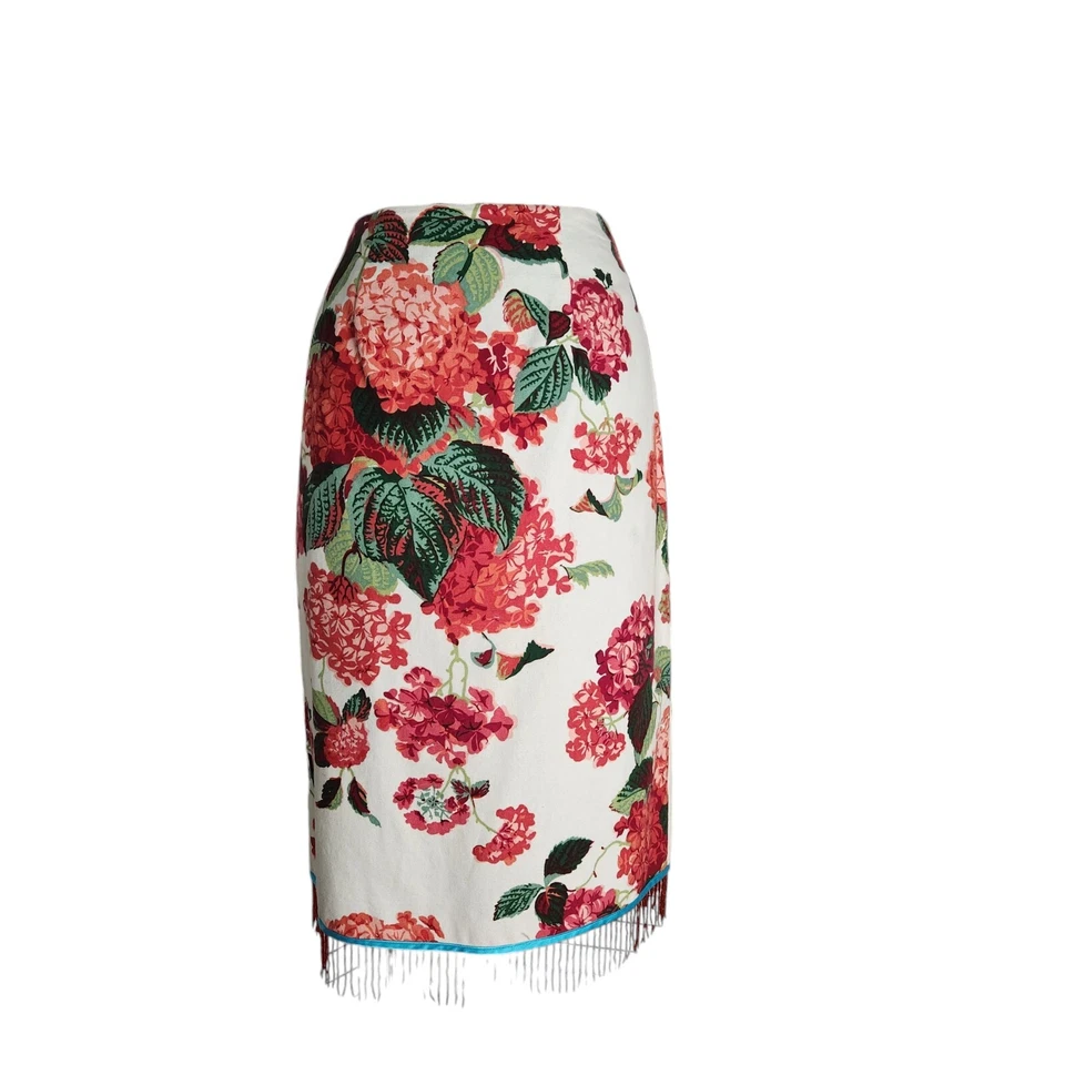 Anthropologie Borla con Cuentas "Falda Hortensia" Extremadamente Rara Talla 10 Foto 4 de 4