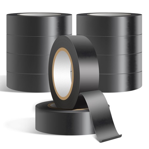 20 Pack Black Electrical Tape Waterproof,3/4 in x 60ft,High Temperature Electric - Picture 2 of 6