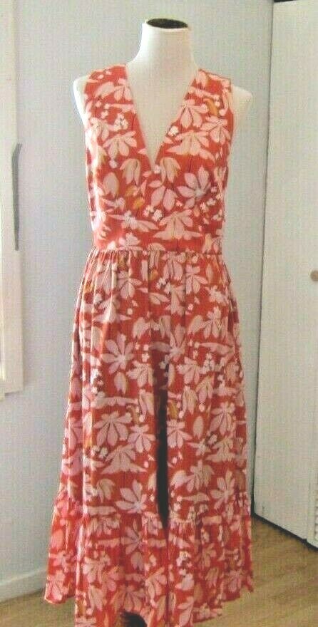 brown flower dress Audrina Brown Floral Halter Maxi Dress - S Size - Women's Dresses