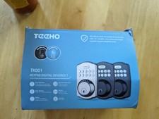 Teeho TK001 Satin Nickel Weatherproof Keypad Digital Entry Door Lock Used