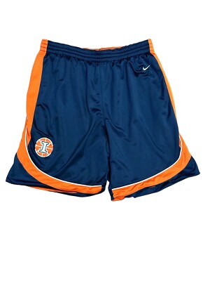Nike Team Illinois Fighting Illini Basketball Shorts Size Large