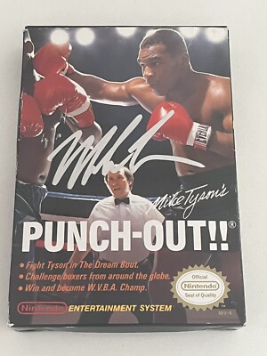 1987 Mike Tyson s Punch Out Nintendo NES CIB Complete In Box Autographed JSA COA