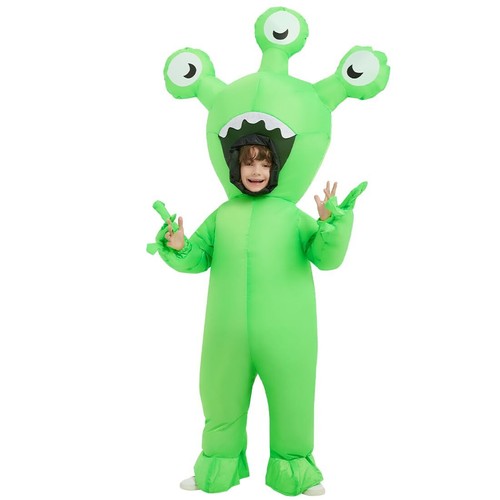 Halloween Inflatable Alien Costume Kids Cosplay Costumes Funny Ride on