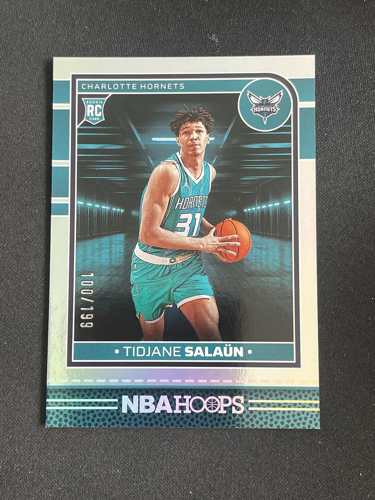 Tidjane Salaun 2024-25 Panini NBA Hoops Silver Foil 100/199 RC #236