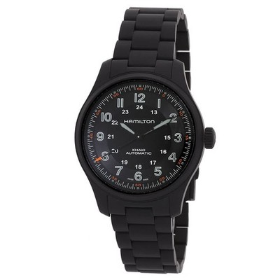 Hamilton Khaki Field Titanium Automatic Black Dial Men's Watch H70665130
