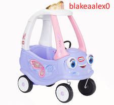 Little Tikes Fairy Cozy Coupe Large Ride-On Car for Kids Indoor Outdoor Fun
