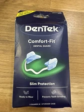 DenTek Comfort-Fit Dental Guard For Night Time Teeth Grinding 2 Pack with Case