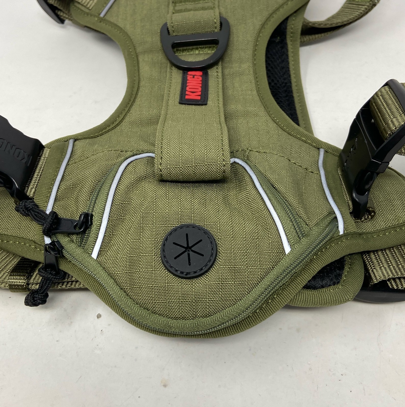 KONG Ultra Durable Reflective Waste Bag Dog Harness - XL Green