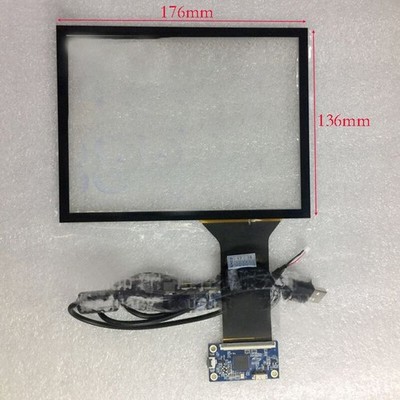 8 inch 176*135.5mm 4:3 USB   Capacitive Screen Glass Replacement Touch #cv