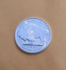 American Indian Buffalo .999 Fine Silver 1/10 oz ***Free Shipping***