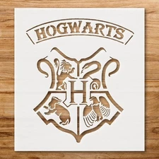 Harry Potter Hogwarts Castle Wall Art Stencil for Magical Decor