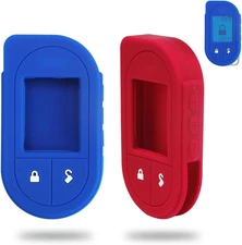 2 Pack Remote Case Cover Compatible with Viper, Durable Silicone Anti-Drop & Dus